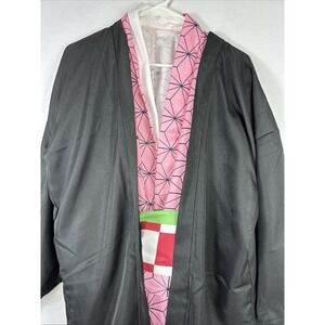 Nezuko Kamado-Inspired Demon Slayer Kimono Set ‎ Adult One-Size With wig